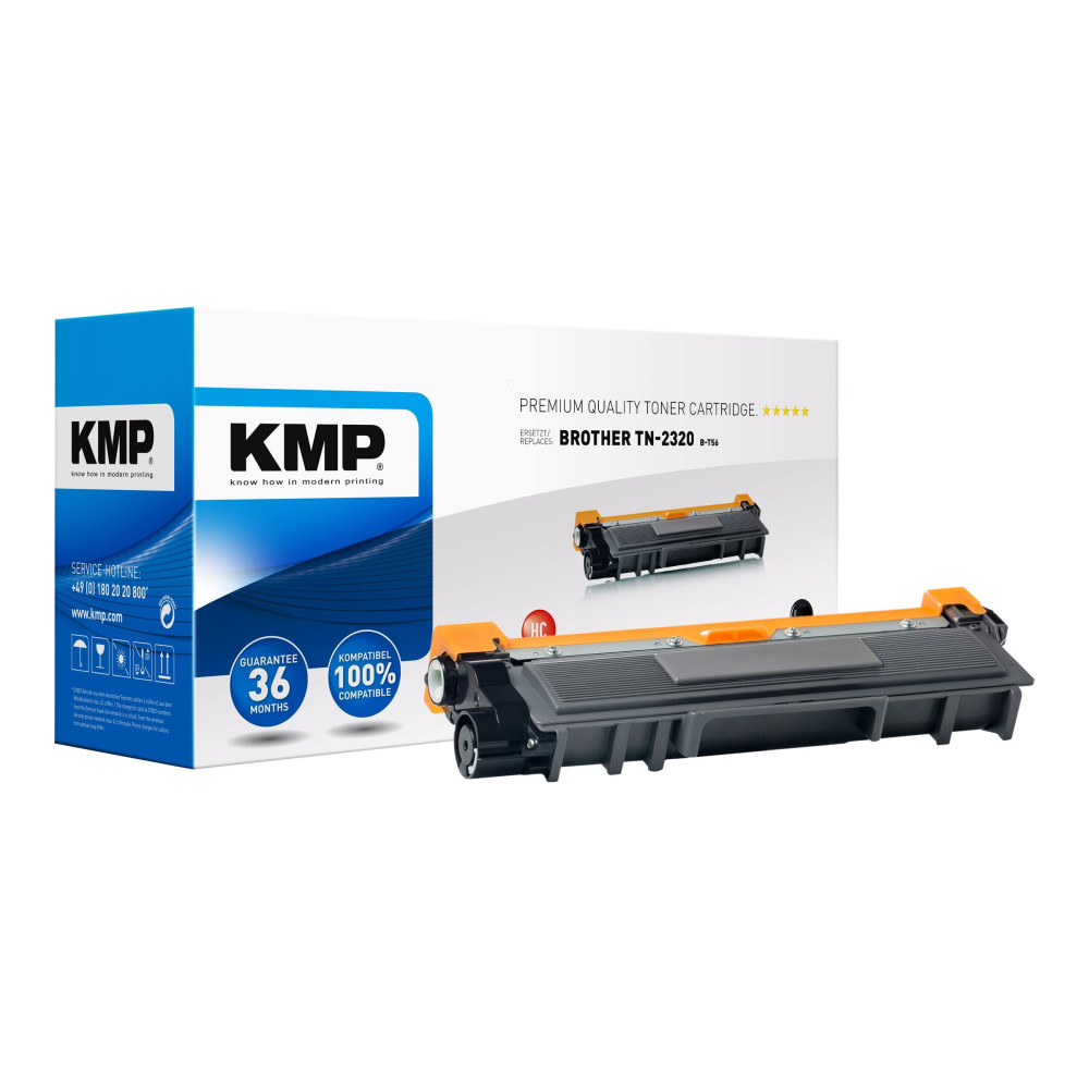 Produktbild för KMP B-T56 - hög kapacitet - svart - kompatibel - tonerkassett (alternativ för: Brother TN2320)