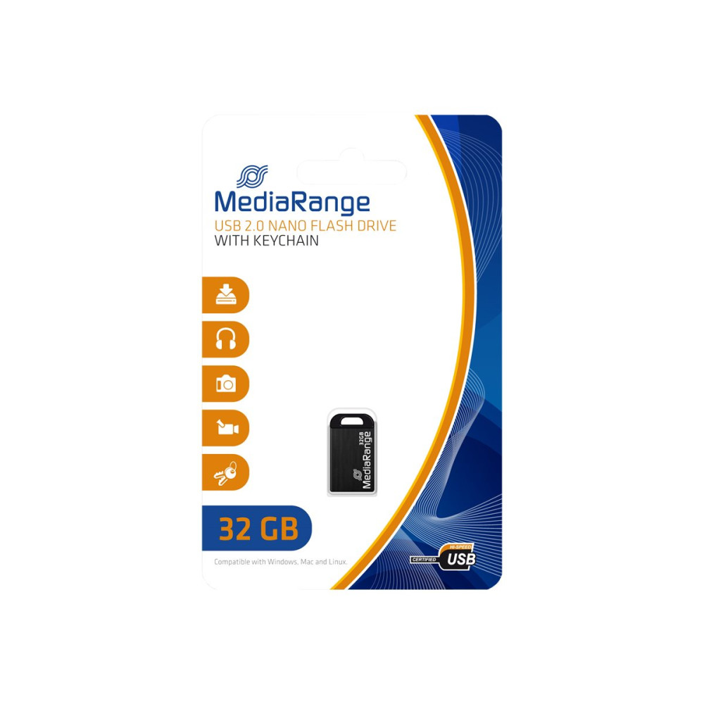 Produktbild för MediaRange Nano - USB flash-enhet - 32 GB