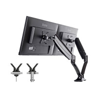 Produktbild för Iiyama DS3002C-B1 monteringssats - justerbar arm - för 2 monitorer - svart