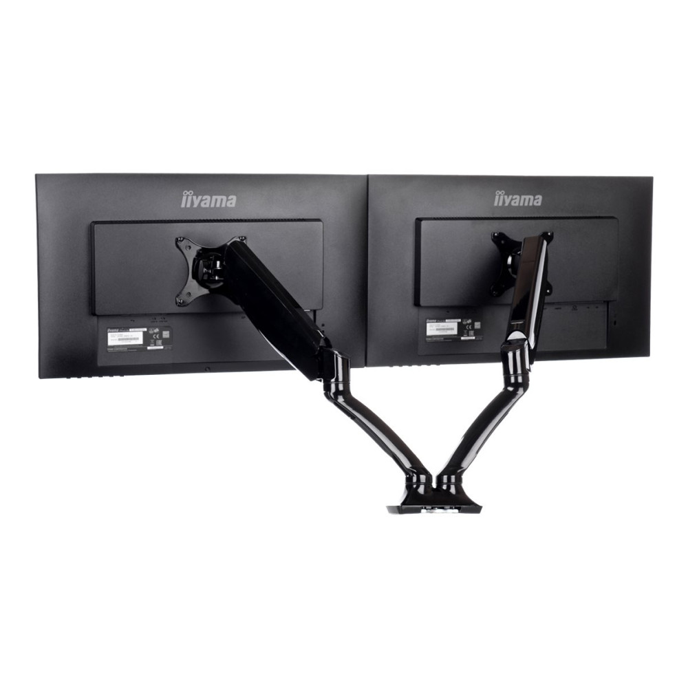 Produktbild för Iiyama DS3002C-B1 monteringssats - justerbar arm - för 2 monitorer - svart
