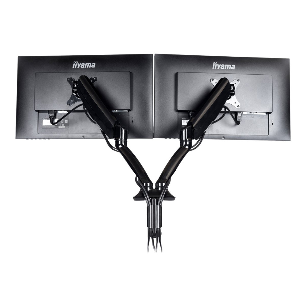 Produktbild för Iiyama DS3002C-B1 monteringssats - justerbar arm - för 2 monitorer - svart