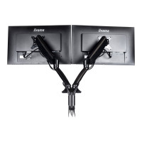 Produktbild för Iiyama DS3002C-B1 monteringssats - justerbar arm - för 2 monitorer - svart