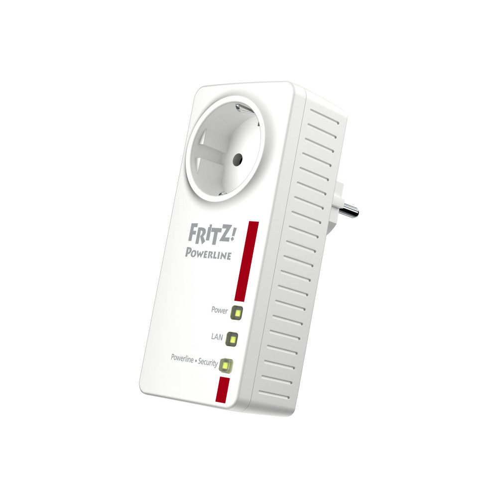 Produktbild för FRITZ!Powerline 1220E - PowerLine adaptersats - vägginsticksbar