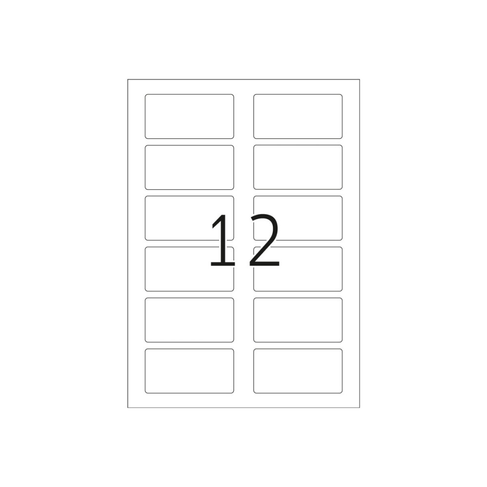 Produktbild för HERMA Special - ogenomskinliga pärmetiketter - matt - 300 etikett (er) - 80 x 40 mm