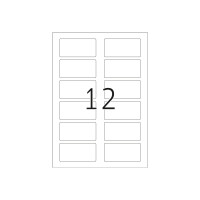 Produktbild för HERMA Special - ogenomskinliga pärmetiketter - matt - 300 etikett (er) - 80 x 40 mm