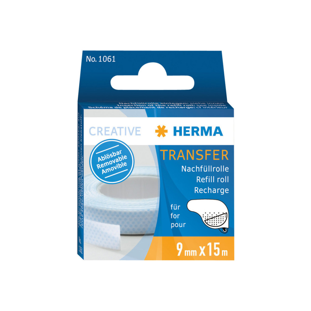 Produktbild för HERMA Transfer - refill till limrulle - 9 mm x 15 m