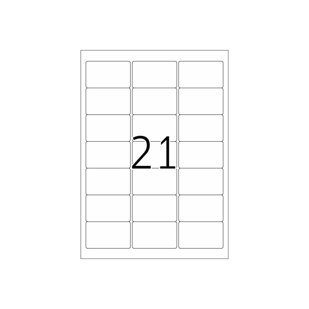 Produktbild för HERMA Premium - laminerade adressetiketter - matt - 210 etikett (er) - 63.5 x 38.1 mm