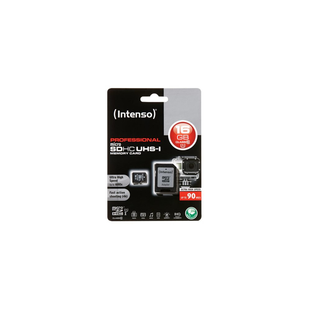 Produktbild för Intenso - flash-minneskort - 16 GB - microSDHC UHS-I