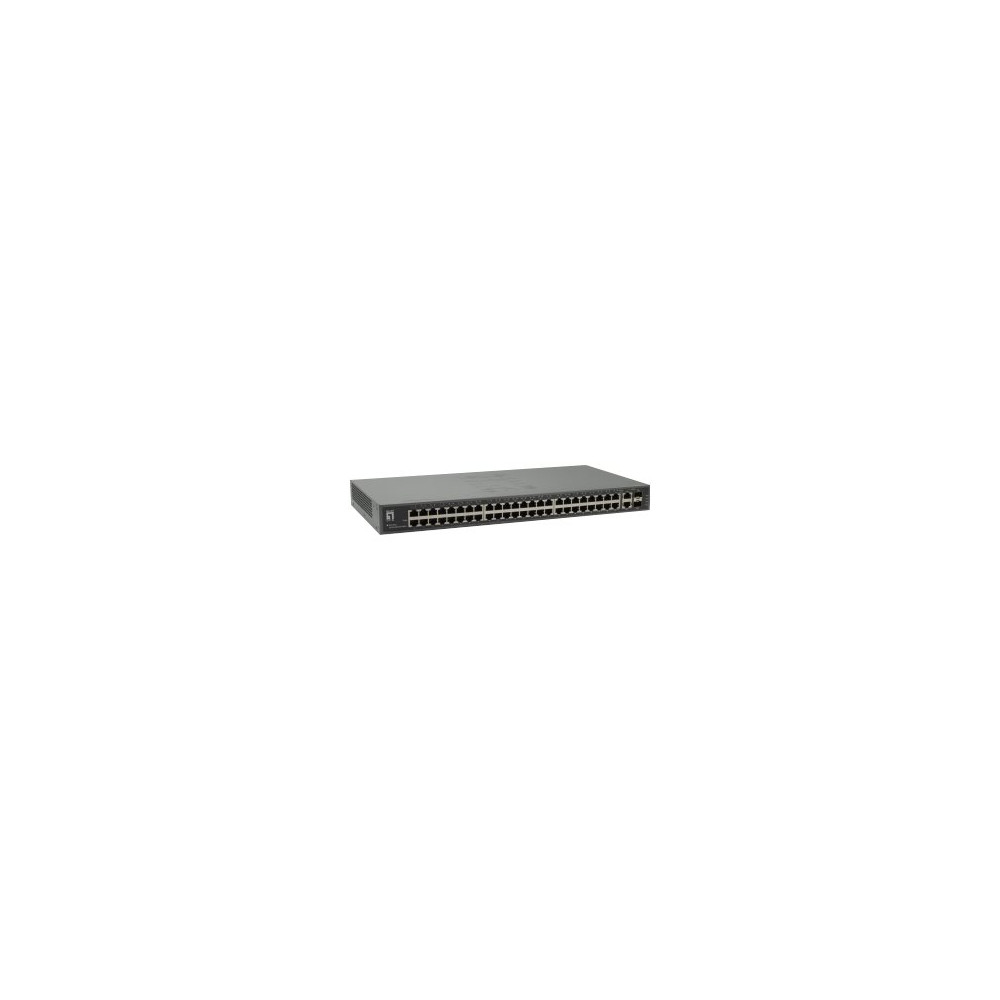 Produktbild för LevelOne FGU-5021 - switch - 50 portar - ohanterad - rackmonterbar
