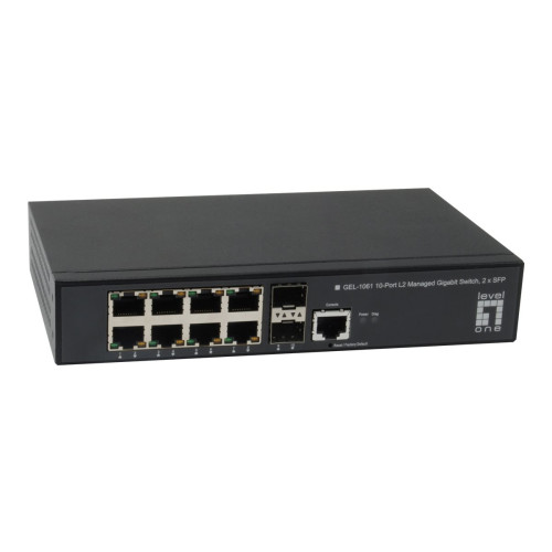 LevelOne LevelOne GEL-1061 - switch - 10 portar - Administrerad