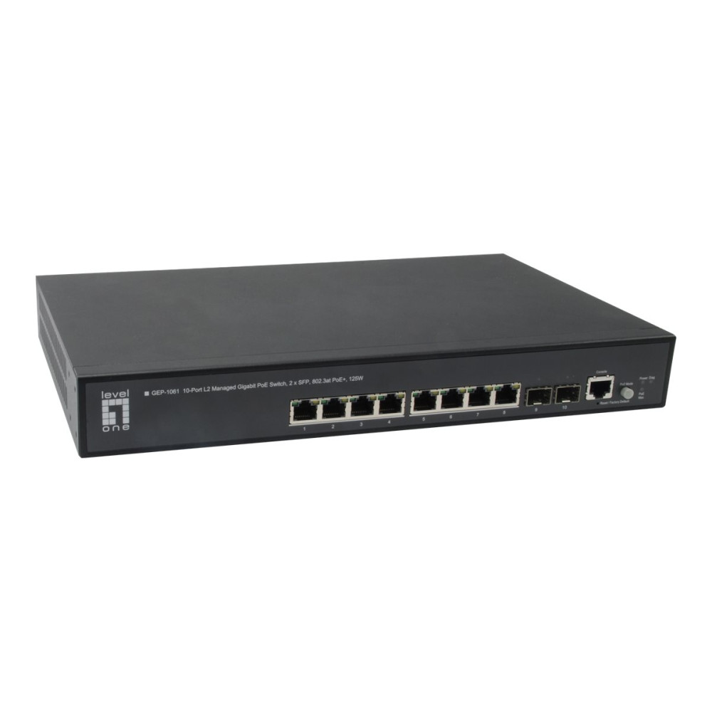 Produktbild för LevelOne GEP-1061 - switch - 10 portar - Administrerad