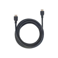 Produktbild för Manhattan HDMI Cable with Ethernet (CL3 rated, suitable for In-Wall use), 4K@60Hz (Premium High Speed), 5m, Male to Male, Black, Ultra HD 4k x 2k, In-Wall rated, Fully Shielded, Gold Plated Contacts, Lifetime Warranty, Polybag - HDMI-kabel med Ethernet - 