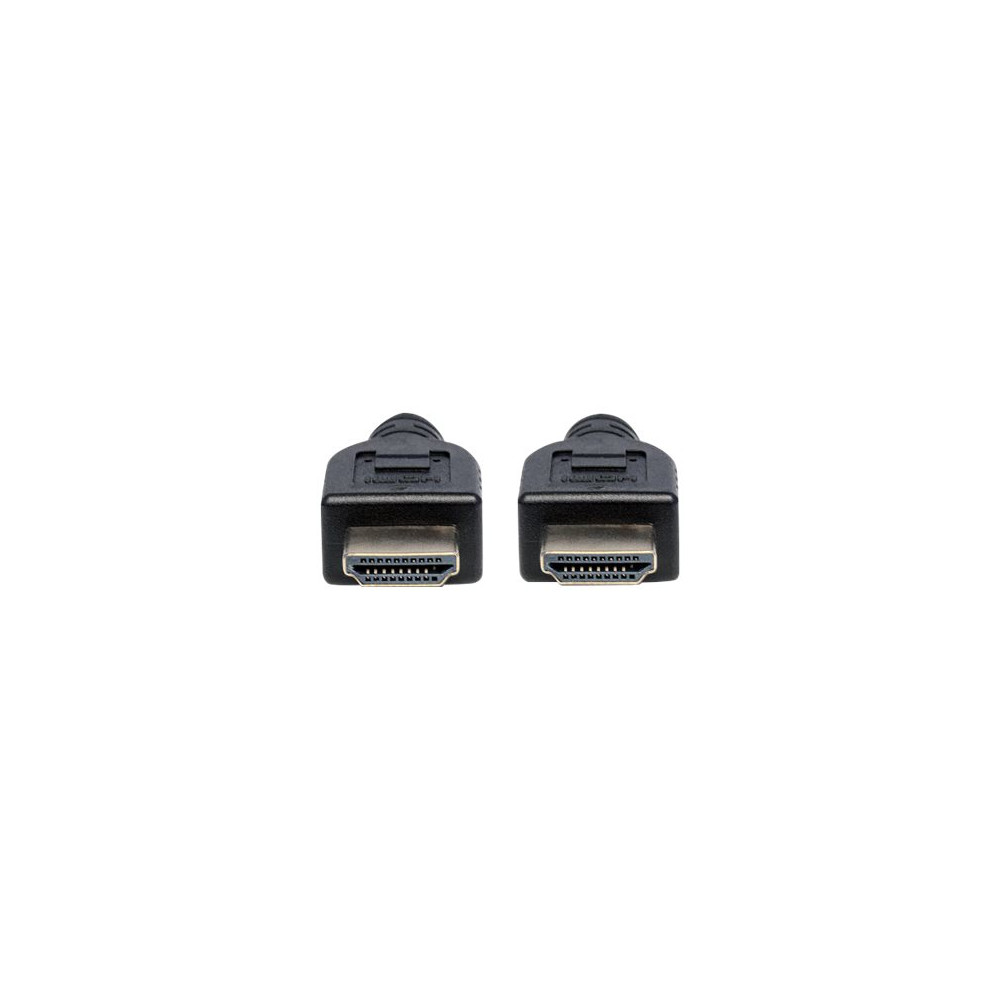 Produktbild för Manhattan HDMI Cable with Ethernet (CL3 rated, suitable for In-Wall use), 4K@60Hz (Premium High Speed), 5m, Male to Male, Black, Ultra HD 4k x 2k, In-Wall rated, Fully Shielded, Gold Plated Contacts, Lifetime Warranty, Polybag - HDMI-kabel med Ethernet - 