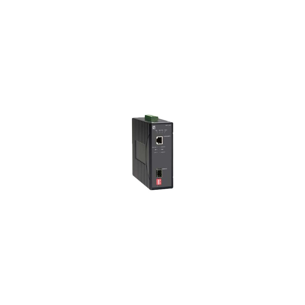 Produktbild för LevelOne IEC-2000 - fibermediekonverterare - 10Mb LAN, 100Mb LAN, 1GbE