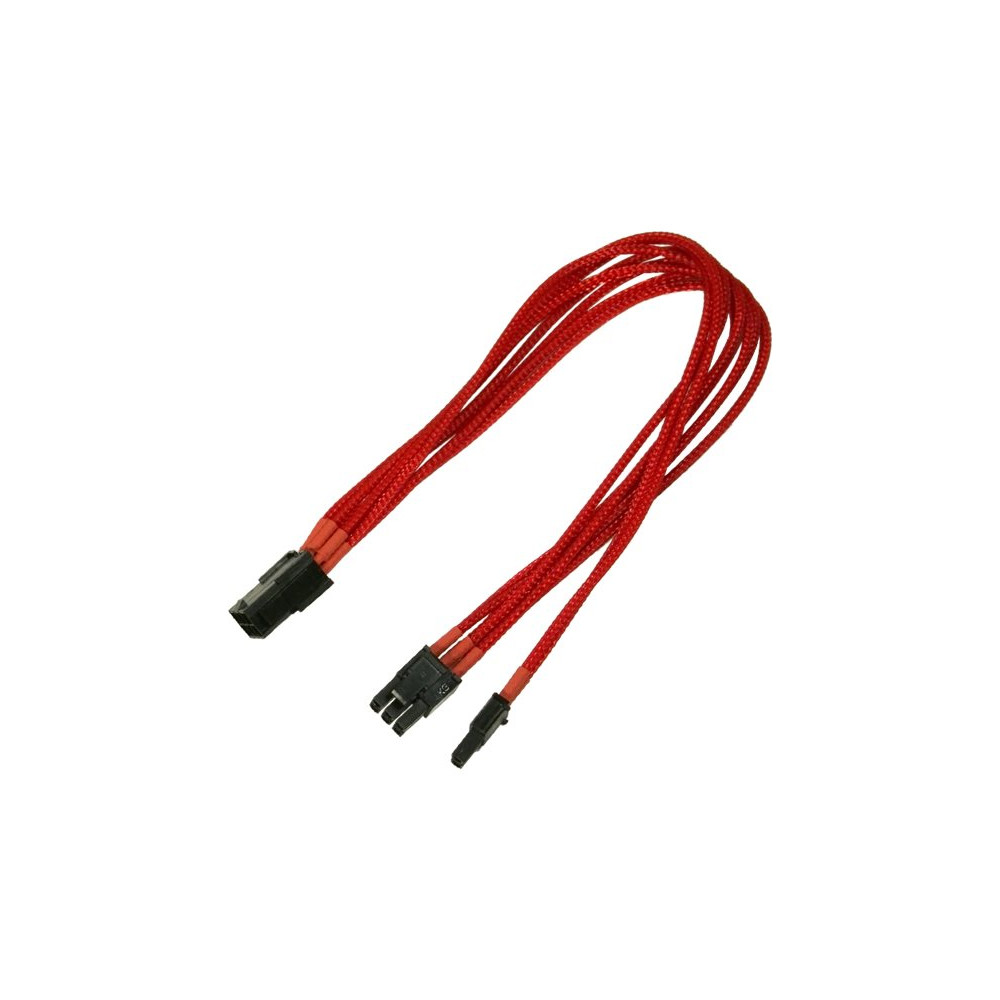 Produktbild för Nanoxia - strömadapter - 8-stifts PCIe-ström (6+2) till 6-stifts PCIe-ström - 30 cm