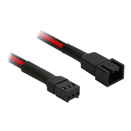 Nanoxia Technology Nanoxia Single Sleeve - förlängningsströmkabel till fläkt - 3 pin Molex till 3 pin Molex - 30 cm