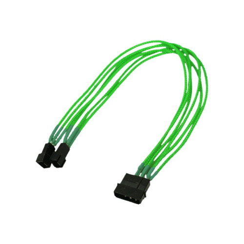 Nanoxia Technology Nanoxia - fläktadapter - 3 PIN intern effekt till 4-stifts intern strömingång (endast fläkt) - 30 cm