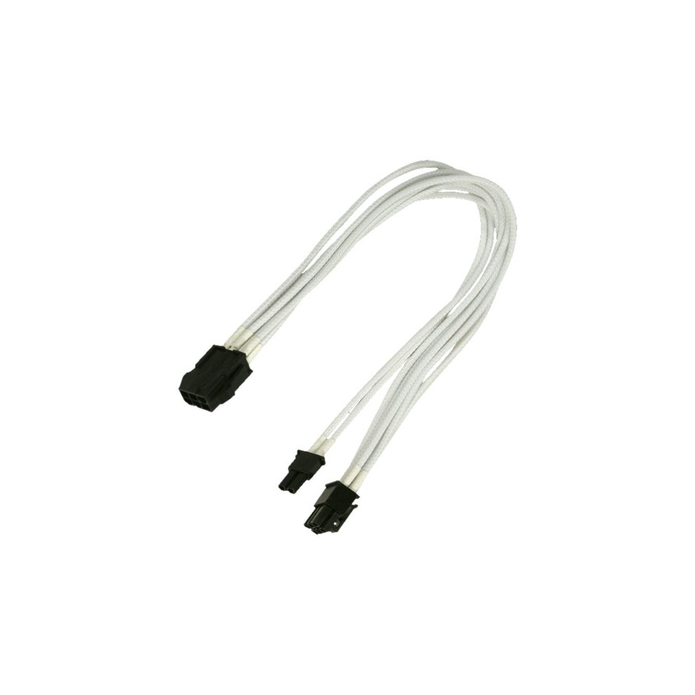 Produktbild för Nanoxia - strömadapter - 8-stifts PCIe-ström (6+2) till 6-stifts PCIe-ström - 30 cm
