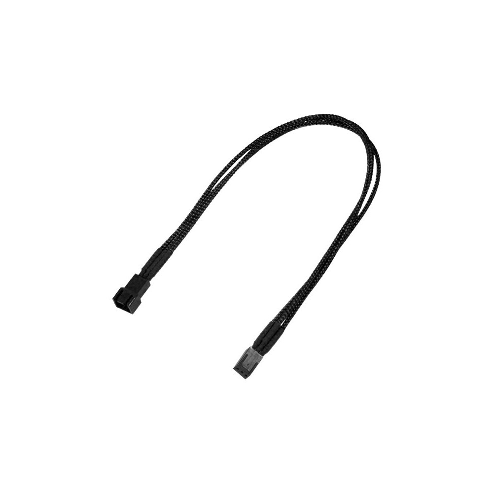 Produktbild för Nanoxia - förlängningsströmkabel till fläkt - 3 PIN intern effekt till 3 PIN intern effekt - 30 cm