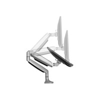 Produktbild för StarTech.com Enkel skrivbordsmonterad monitorarm - ledad i alla riktningar - silver monteringssats - justerbar arm - för LCD-display - silver