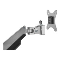 Produktbild för StarTech.com Enkel skrivbordsmonterad monitorarm - ledad i alla riktningar - silver monteringssats - justerbar arm - för LCD-display - silver