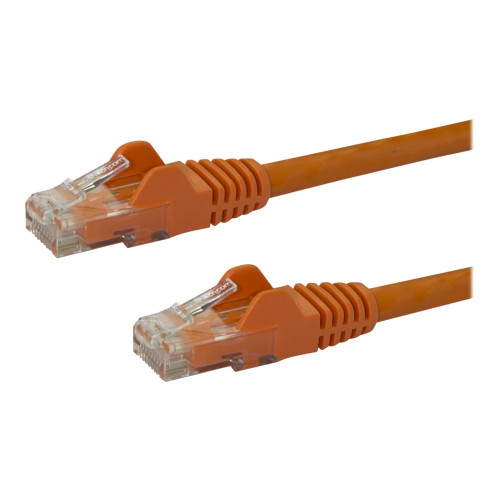 StarTech.com StarTech.com 2m CAT6 Ethernet Cable, 10 Gigabit Snagless RJ45 650MHz 100W PoE Patch Cord, CAT 6 10GbE UTP Network Cable w/Strain Relief, Orange, Wiring is UL Certified/TIA - Category 6 - 24AWG (N6PATC2MOR) - patch-kabel - 2 m - orange