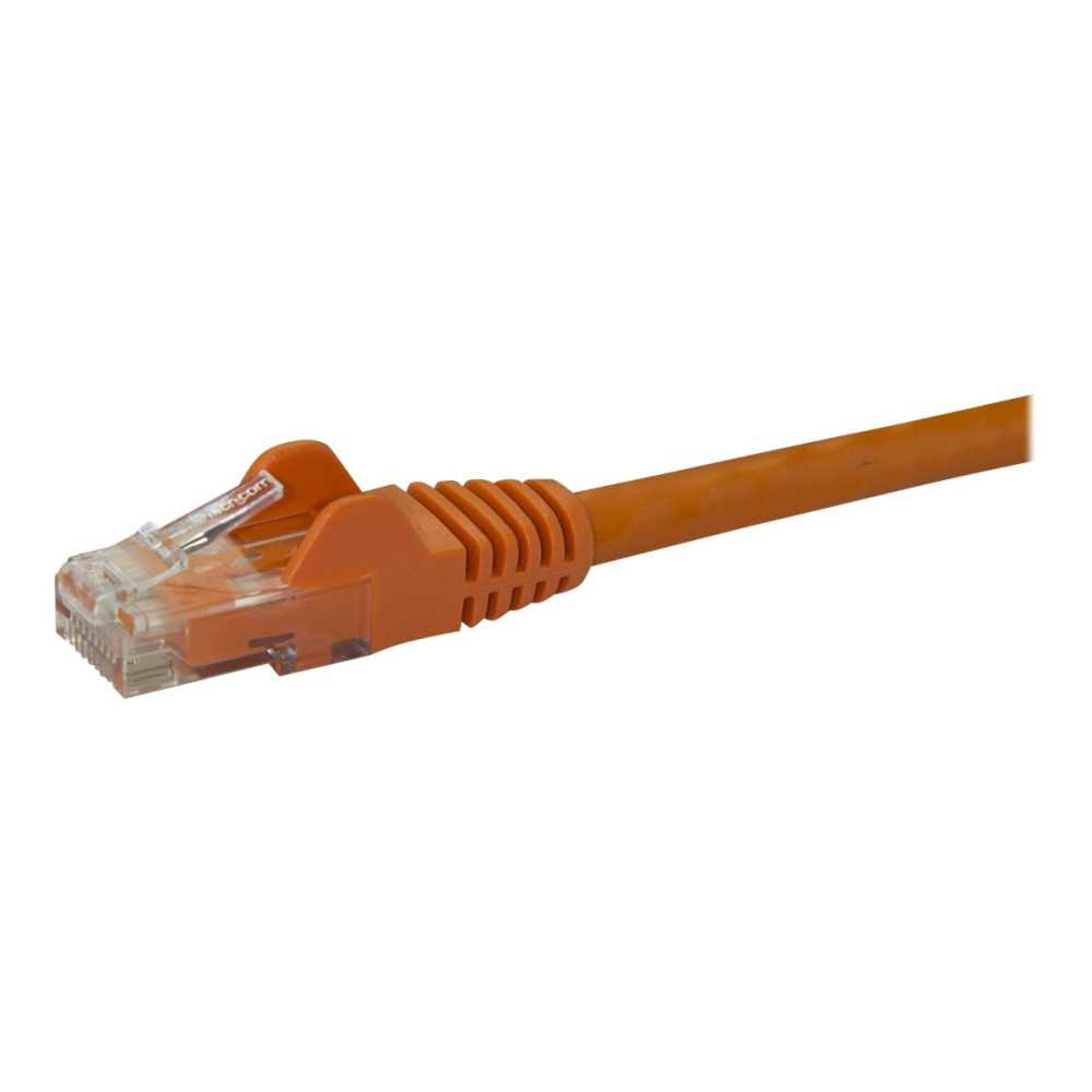 Produktbild för StarTech.com 2m CAT6 Ethernet Cable, 10 Gigabit Snagless RJ45 650MHz 100W PoE Patch Cord, CAT 6 10GbE UTP Network Cable w/Strain Relief, Orange, Wiring is UL Certified/TIA - Category 6 - 24AWG (N6PATC2MOR) - patch-kabel - 2 m - orange