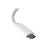 Produktbild för Startech USB-C till Gigabit-nätverksadapter - USB 3.1 Gen 1 (5 Gbps) - vit - nätverksadapter - USB-C - Gigabit Ethernet