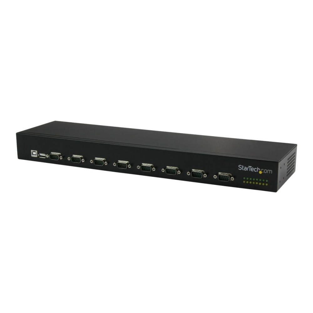 Produktbild för Startech USB to Serial Hub - 8 Port - COM Port Retention - Rack Mount and Daisy Chainable - FTDI USB to RS232 Hub (ICUSB23208FD) - seriell adapter - USB 2.0 - RS-232 x 8