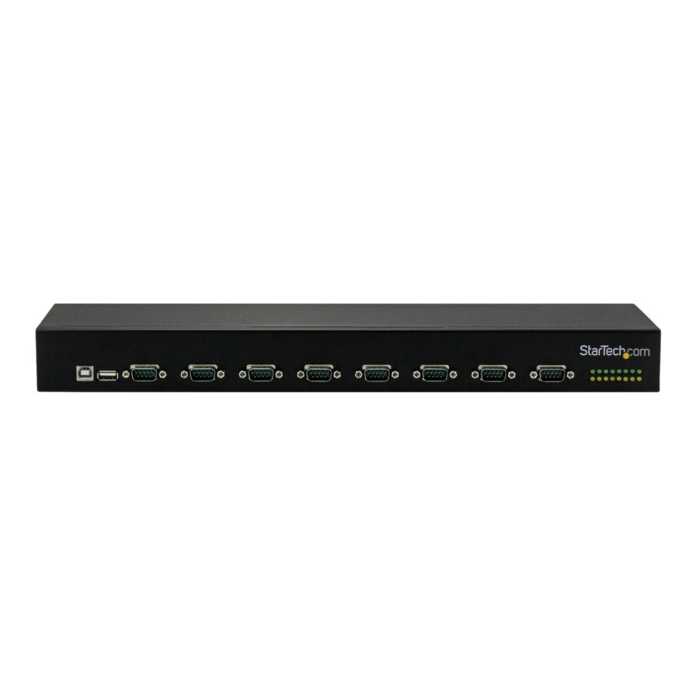 Produktbild för Startech USB to Serial Hub - 8 Port - COM Port Retention - Rack Mount and Daisy Chainable - FTDI USB to RS232 Hub (ICUSB23208FD) - seriell adapter - USB 2.0 - RS-232 x 8