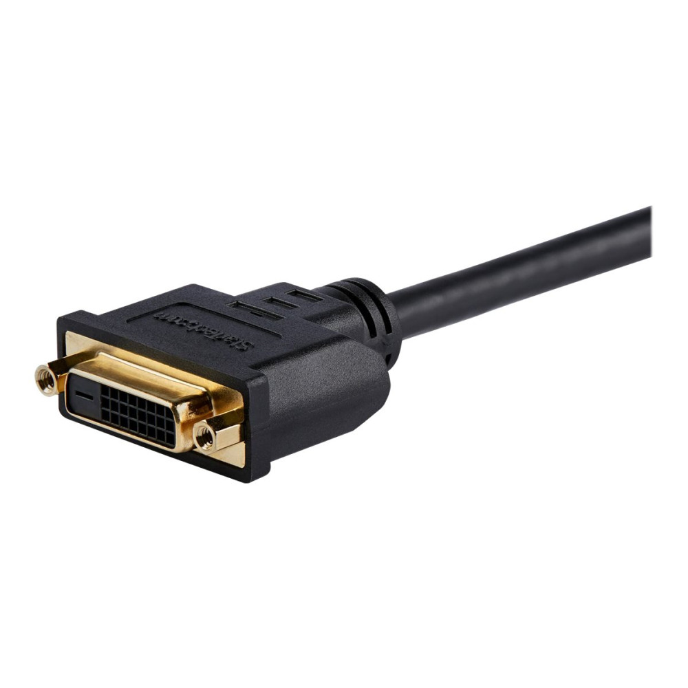 Produktbild för StarTech.com 20 cm HDMI till DVI-D-videokabeladapter - HDMI-hane till DVI-hona - videokort - HDMI / DVI - 20.32 cm