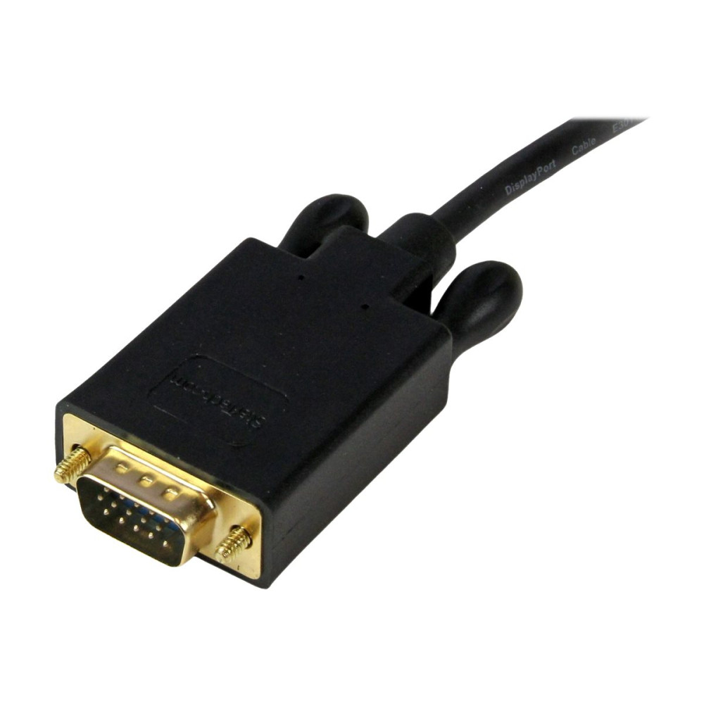 Produktbild för StarTech.com 3 m DisplayPort till VGA-kabel - Aktiv DisplayPort till VGA-kabeladapter - 1080p video - DP till VGA-skärmkabel - DP 1.2 till VGA-konverterare - Låsande DP-kontakt - DisplayPort-kabel - 3.05 m