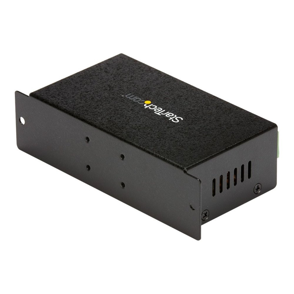Produktbild för StarTech.com USB 2.0-hubb med 7 portar - Industriell USB-A-hubb i metall med ESD-skydd och 350 W överspänningsskydd - Monterbar på DIN-skena, vägg eller skrivbord - TAA-kompatibel USB-expansionshubb - hubb - 7 portar