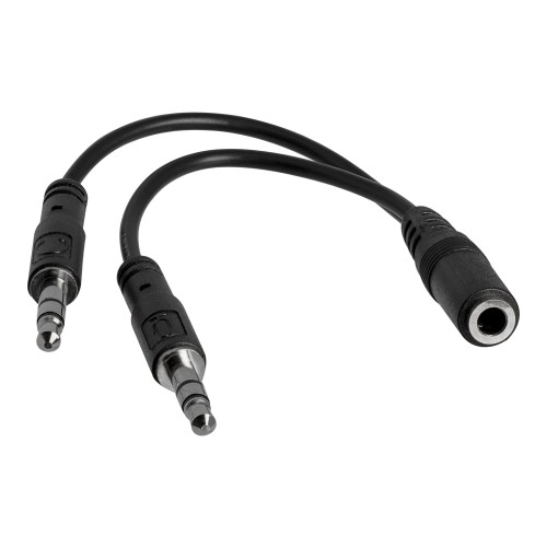 StarTech.com StarTech.com 3,5 mm 4-polig till 2x 3-polig 3,5 mm headsetsplitteradapter – F/M - headset-delare