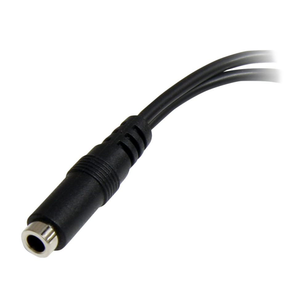 Produktbild för StarTech.com 3,5 mm 4-polig till 2x 3-polig 3,5 mm headsetsplitteradapter – F/M - headset-delare