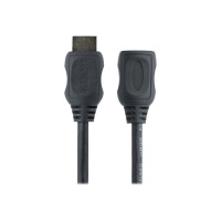 Produktbild för StarTech.com 2m (6ft) HDMI Extension Cable, Ultra HD HDMI Male to Female Cable, 4K HDMI Cable Extender, 4K 30Hz UHD HDMI Cable with Ethernet M/F, High Speed HDMI 1.4 Cable, 10.2Gbps - HDMI Cord Extender - HDMI-förlängningskabel - 2 m
