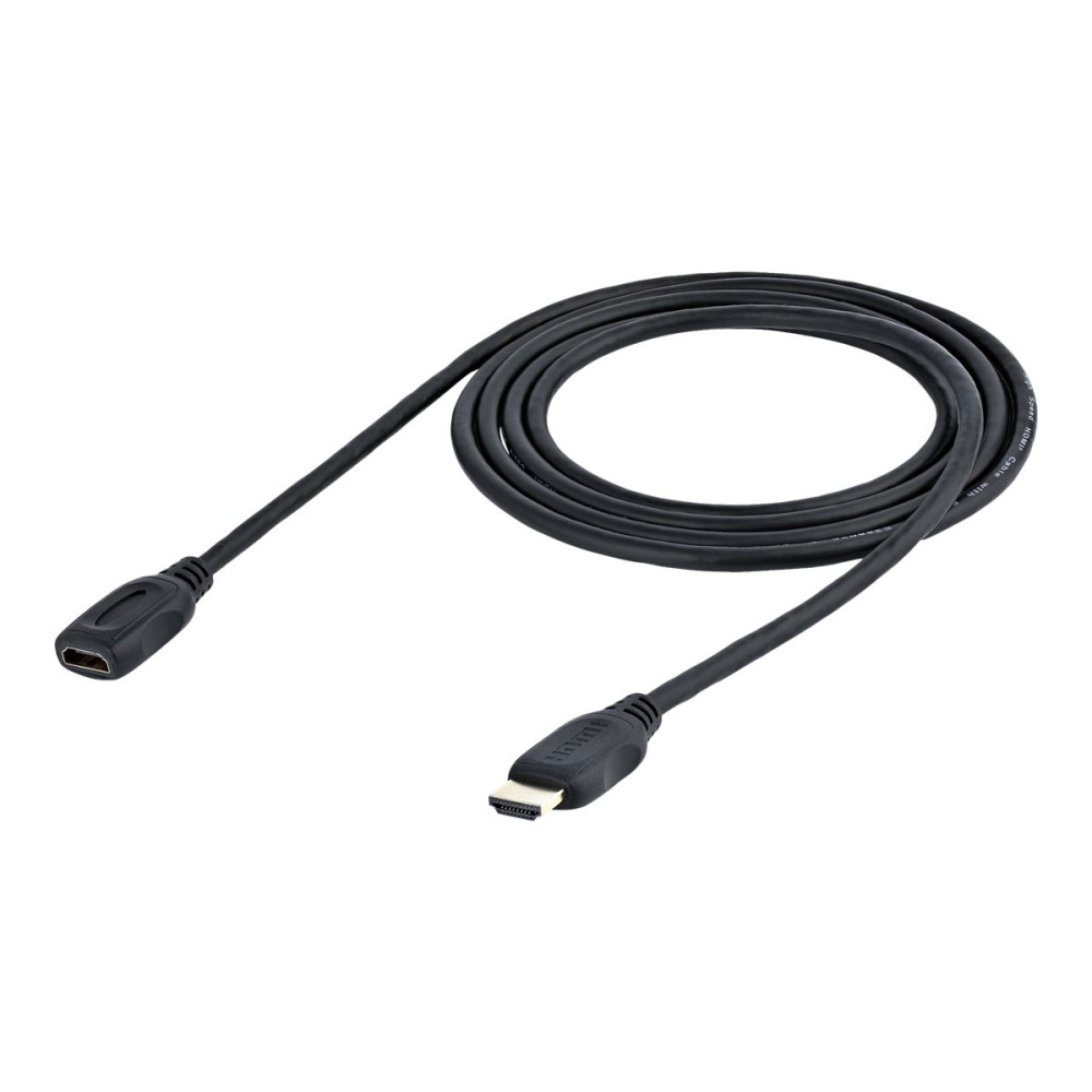 Produktbild för StarTech.com 2m (6ft) HDMI Extension Cable, Ultra HD HDMI Male to Female Cable, 4K HDMI Cable Extender, 4K 30Hz UHD HDMI Cable with Ethernet M/F, High Speed HDMI 1.4 Cable, 10.2Gbps - HDMI Cord Extender - HDMI-förlängningskabel - 2 m