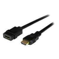 Produktbild för StarTech.com 2m (6ft) HDMI Extension Cable, Ultra HD HDMI Male to Female Cable, 4K HDMI Cable Extender, 4K 30Hz UHD HDMI Cable with Ethernet M/F, High Speed HDMI 1.4 Cable, 10.2Gbps - HDMI Cord Extender - HDMI-förlängningskabel - 2 m