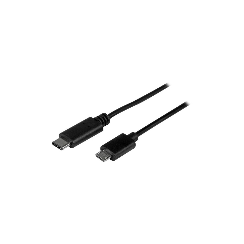 Produktbild för StarTech.com USB 2.0 USB-C till Micro-B-kabel - 1 m - USB typ C-kabel - USB-C till mikro-USB typ B - 1 m