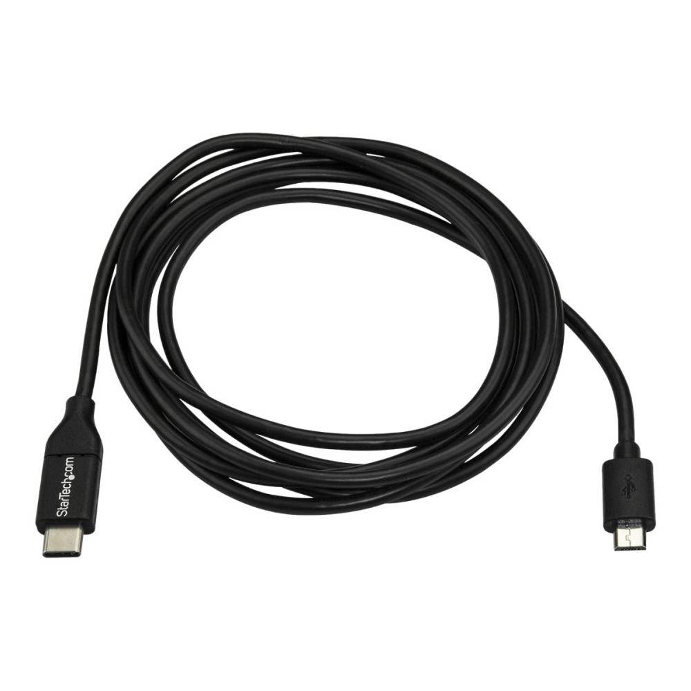 Produktbild för StarTech.com USB 2.0 USB-C till Micro-B-kabel - 1 m - USB typ C-kabel - USB-C till mikro-USB typ B - 1 m