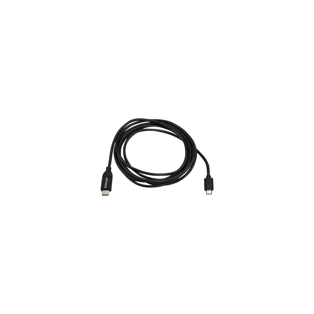 Produktbild för StarTech.com USB 2.0 USB-C till Micro-B-kabel - 1 m - USB typ C-kabel - USB-C till mikro-USB typ B - 1 m