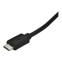 Produktbild för StarTech.com USB 2.0 USB-C till Micro-B-kabel - 1 m - USB typ C-kabel - USB-C till mikro-USB typ B - 1 m