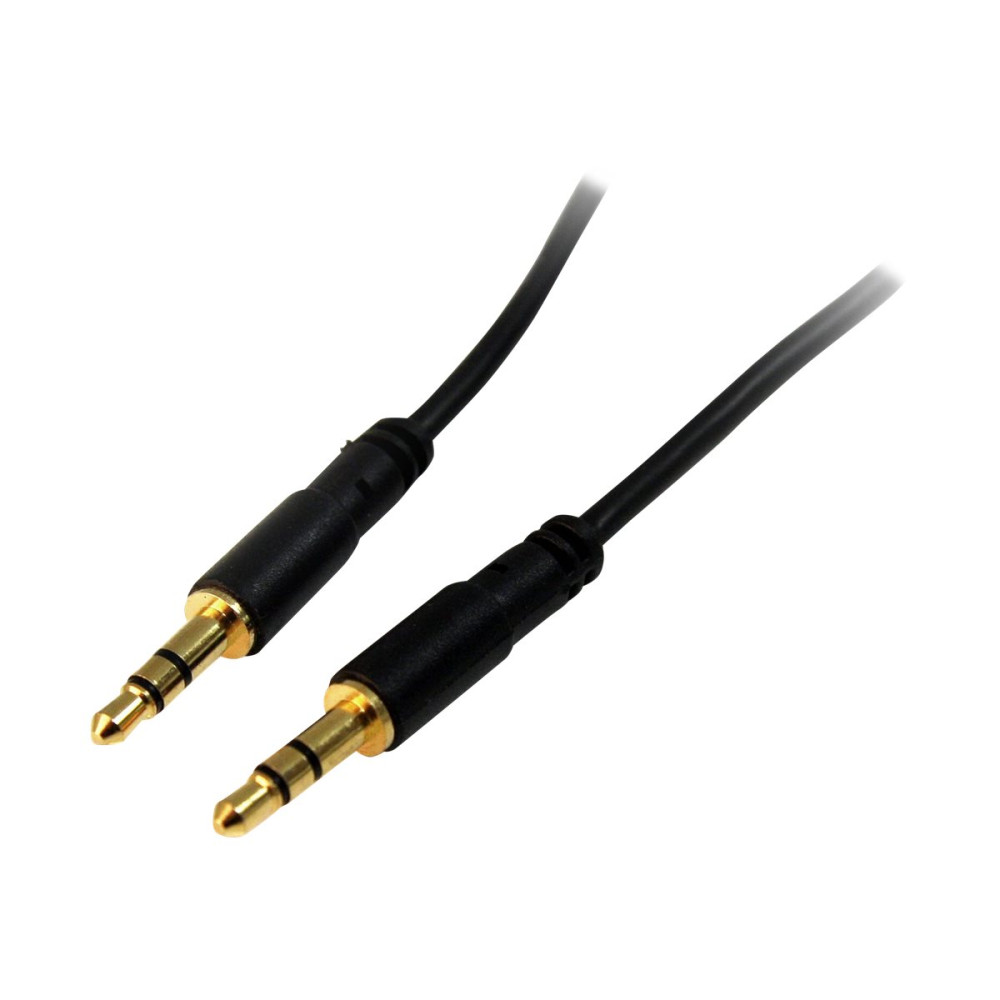 Produktbild för StarTech.com 91 cm Slim 3,5 mm stereoaudiokabel - M/M - ljudkabel - 91 cm