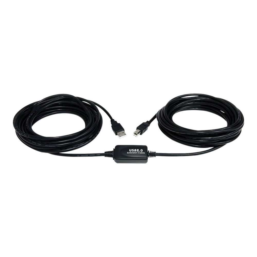 Produktbild för StarTech.com 9 m aktiv USB 2.0 A- till B-kabel - USB-kabel - USB till USB typ B - 9.15 m