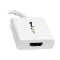 Produktbild för StarTech.com Mini DisplayPort till HDMI-videoadapter – Vit - videokort - DisplayPort / HDMI - 17 cm