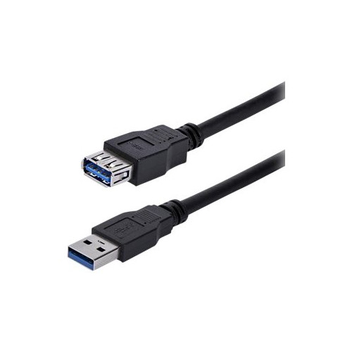 StarTech.com StarTech.com 1m Black SuperSpeed USB 3.0 Extension Cable A to A - Male to Female USB 3 Extension Cable Cord 1 m (USB3SEXT1MBK) - USB-förlängningskabel - USB typ A till USB typ A - 1 m