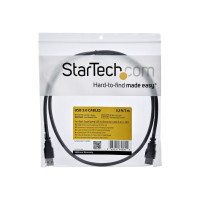 Produktbild för StarTech.com 1m Black SuperSpeed USB 3.0 Extension Cable A to A - Male to Female USB 3 Extension Cable Cord 1 m (USB3SEXT1MBK) - USB-förlängningskabel - USB typ A till USB typ A - 1 m