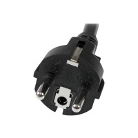 Produktbild för StarTech.com 2 m nätsladd för dator, 16AWG, EU Schuko till C19, 16 A 250 V, svart ersättningsnätsladd, nätsladd för skrivare, strömförsörjningskabel för dator, nätsladd för bildskärm - UL-listad - strömkabel - IEC 60320 C19 till power CEE 7/7 - 2 m
