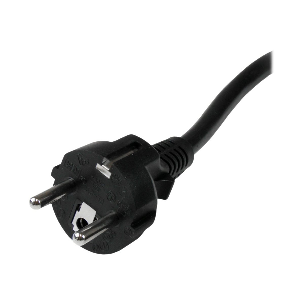 Produktbild för StarTech.com 2 m nätsladd för dator, 16AWG, EU Schuko till C19, 16 A 250 V, svart ersättningsnätsladd, nätsladd för skrivare, strömförsörjningskabel för dator, nätsladd för bildskärm - UL-listad - strömkabel - IEC 60320 C19 till power CEE 7/7 - 2 m