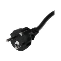 Produktbild för StarTech.com 2 m nätsladd för dator, 16AWG, EU Schuko till C19, 16 A 250 V, svart ersättningsnätsladd, nätsladd för skrivare, strömförsörjningskabel för dator, nätsladd för bildskärm - UL-listad - strömkabel - IEC 60320 C19 till power CEE 7/7 - 2 m